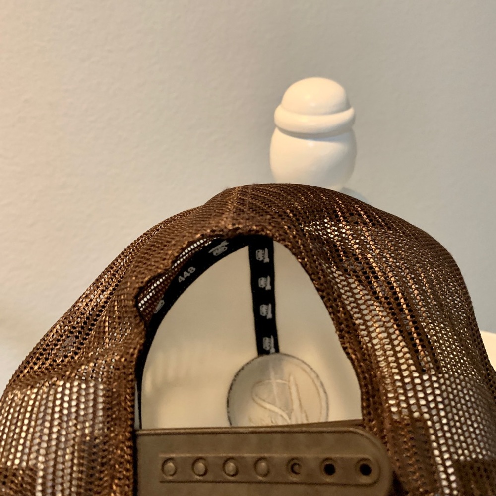 #New #Hat #One size fits all #Brown #Red #White #unisex #Rocket 444 - Picture 6 of 7